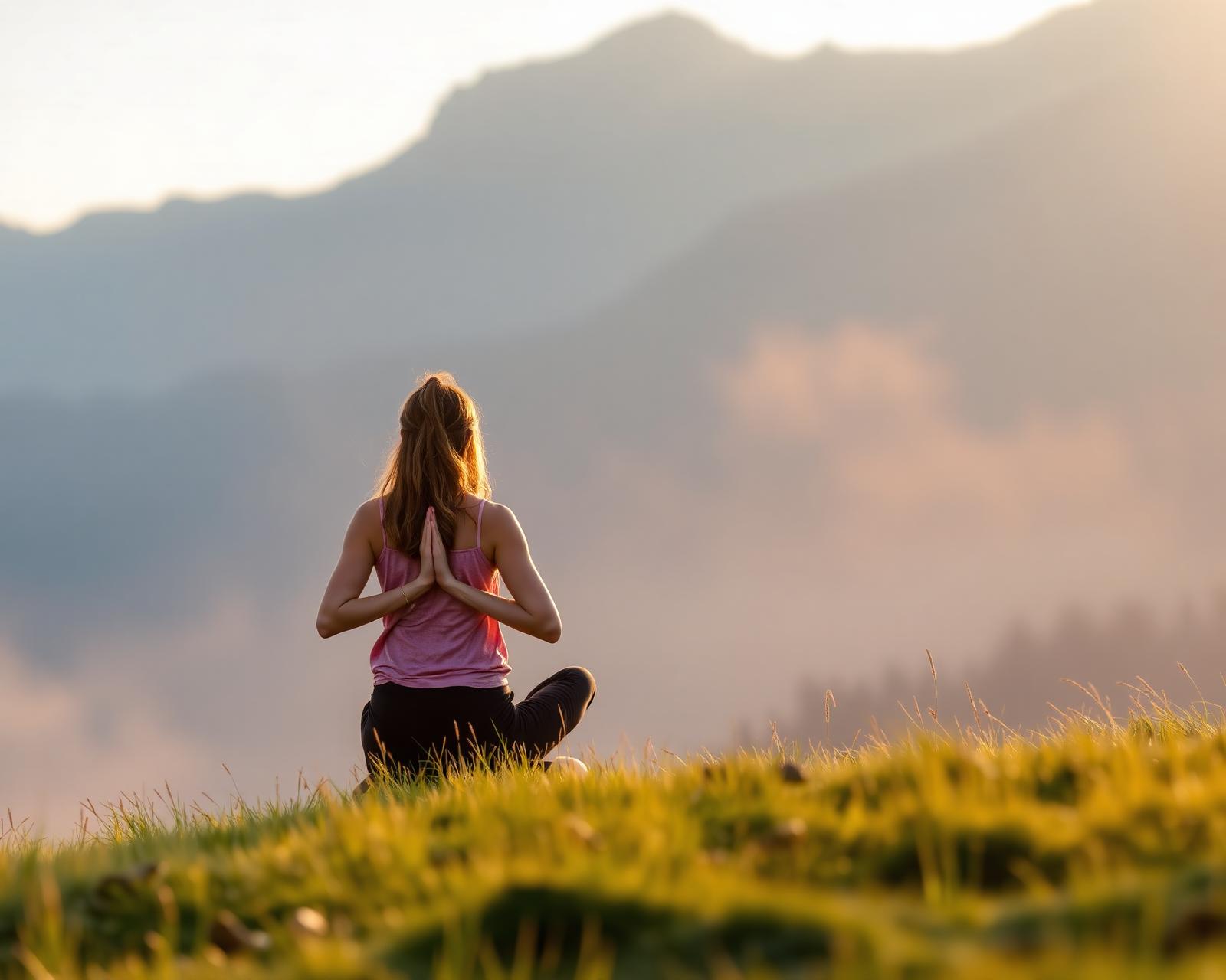 Meditation in den Alpen